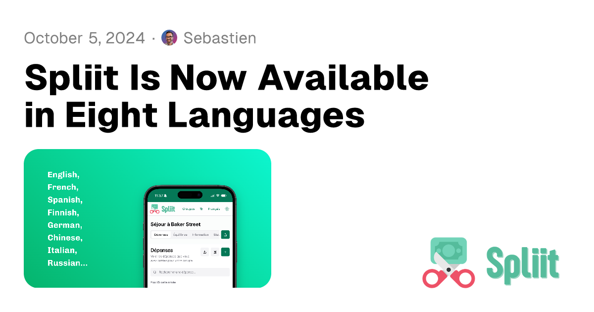 When I first built Spliit, I naturally chose English as the default language to reach the widest audience possible. I never expected it to gain the tr